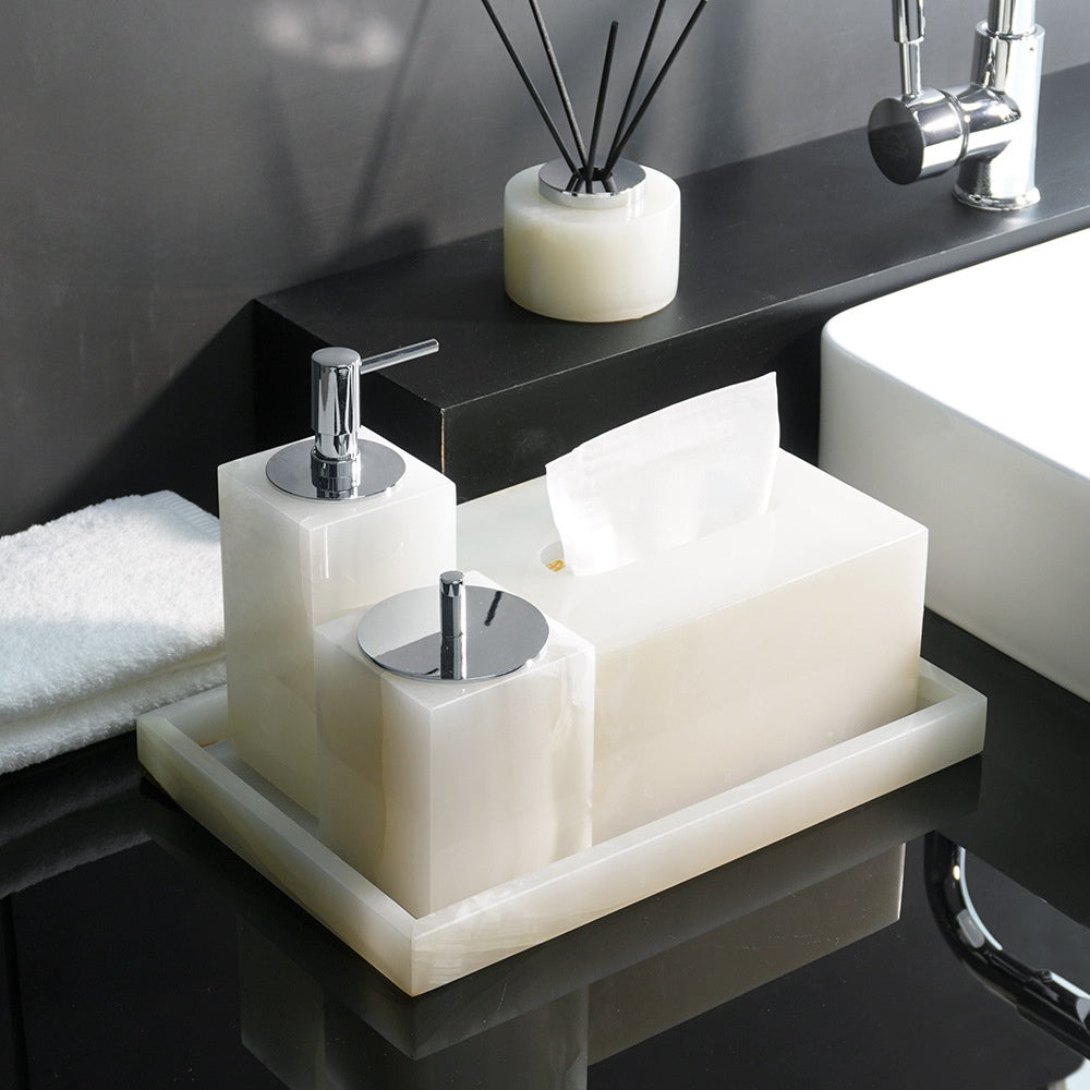 Luxury Marble Bathroom Accessory Set