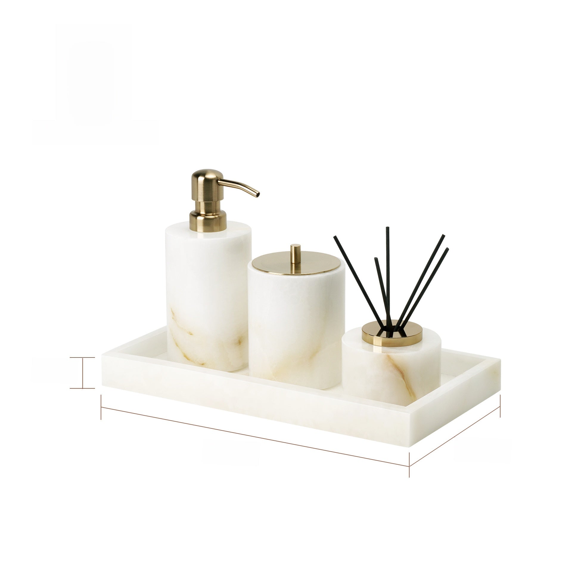 Luxury Marble Bathroom Accessory Set