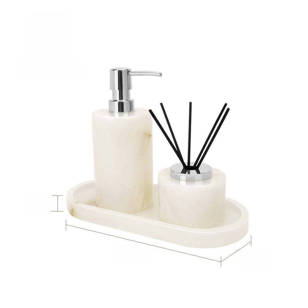 Luxury Marble Bathroom Accessory Set