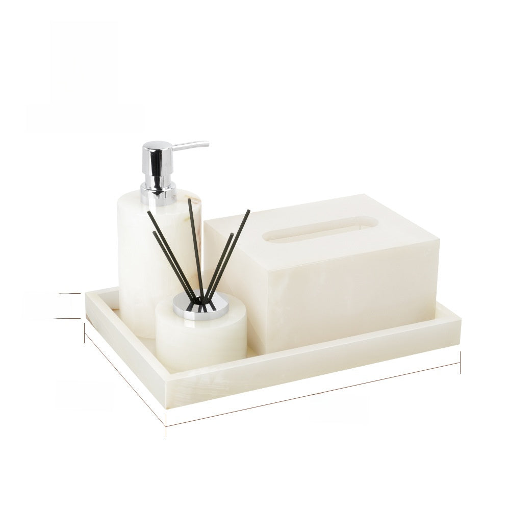 Luxury Marble Bathroom Accessory Set
